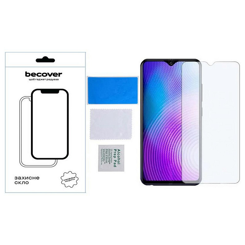 Захисне скло BeCover для Tecno Spark 10 (KI5q) Crystal Clear Glass 3D (709267)