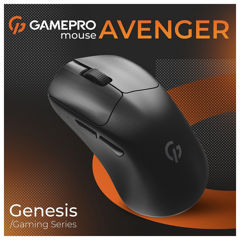 Миша GamePro Genesis Avenger Black (GM096B)