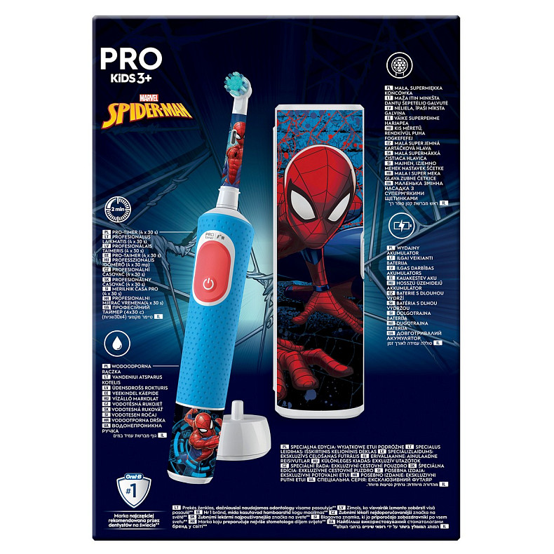 Зубная электрощетка Braun Kids Spider-Man (D103.413.2KX Spider-Man)