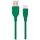 Кабель Cablexpert USB - USB Type-C (M/M), 2.1 A, 1.5 м, Green (CC-USB2S-AMCM-1.5M-G)
