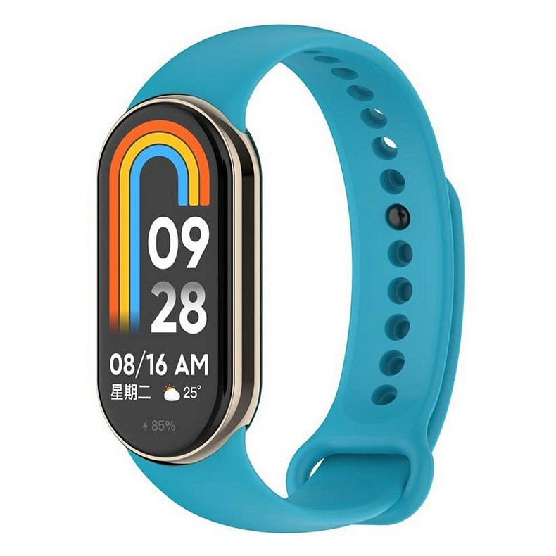 Силіконовий ремінець BeCover для Xiaomi Mi Smart Band 8 Blue (709379)