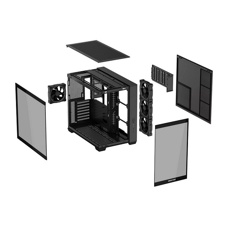 Корпус Asus A32 Plus Black Tempered Glass (90DC00S0-B19000)