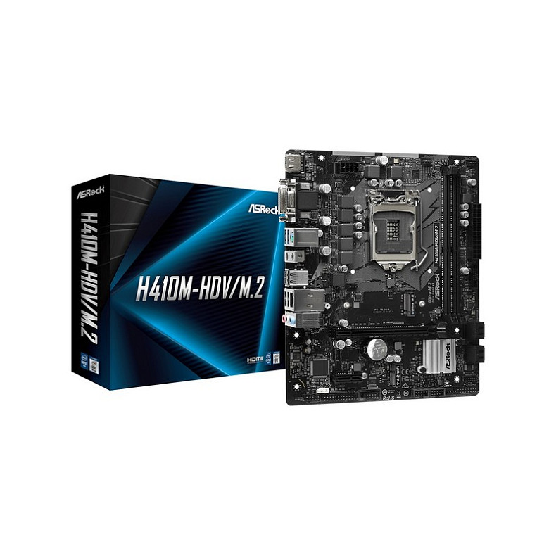 Материнcкая плата ASRock H410M-HDV/M.2 Socket 1200