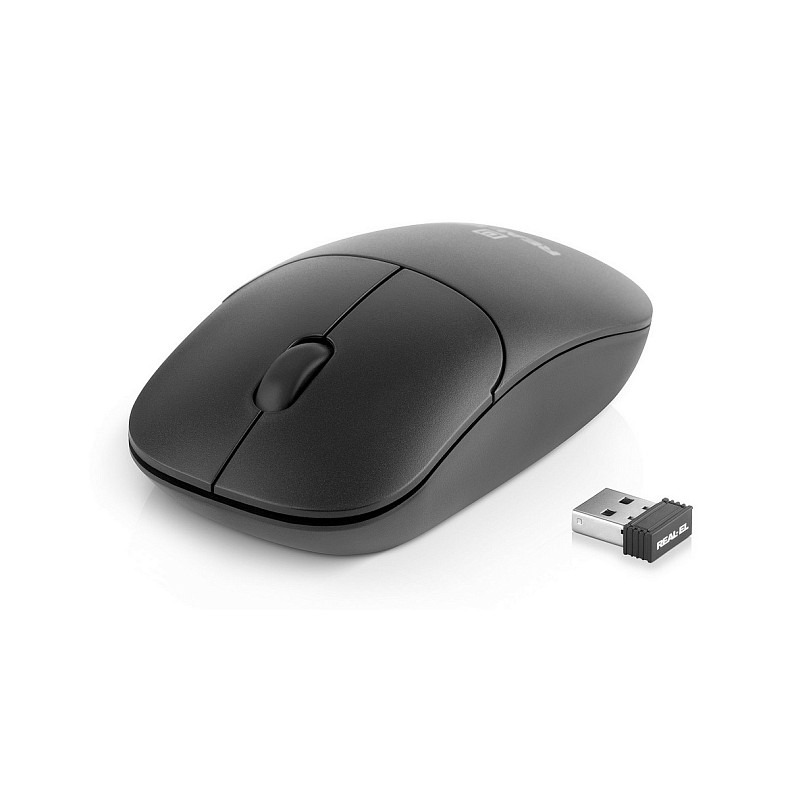 Миша бездротова REAL-EL RM-311 W Black