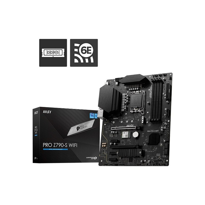 Материнcька плата MSI PRO Z790-S WIFI s1700 Z790 4xDDR5 HDMI DP Wi-Fi BT ATX