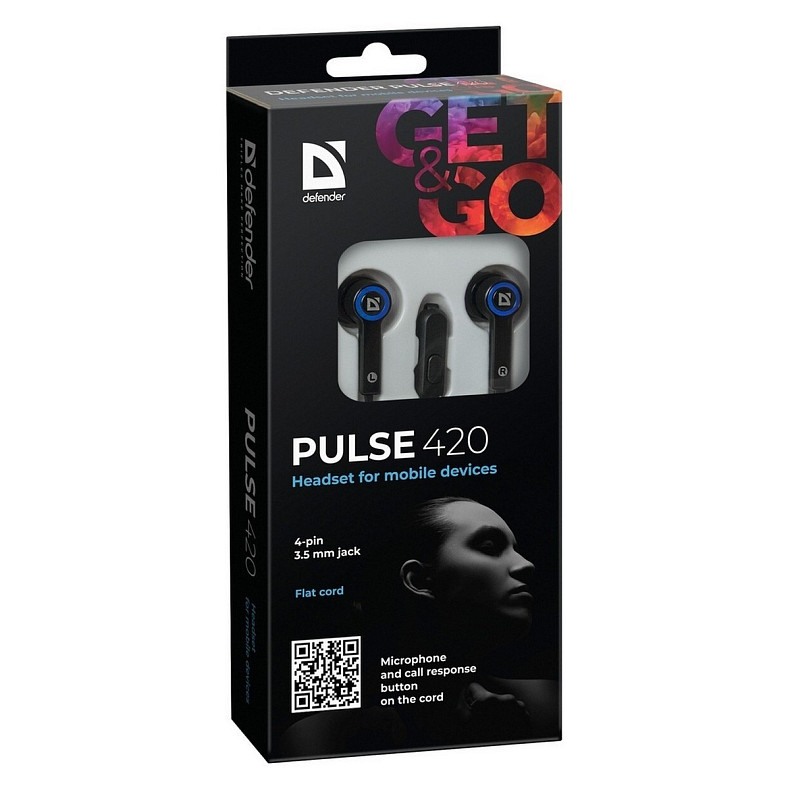 Гарнитура для смартфонов Defender Pulse 420 Blue