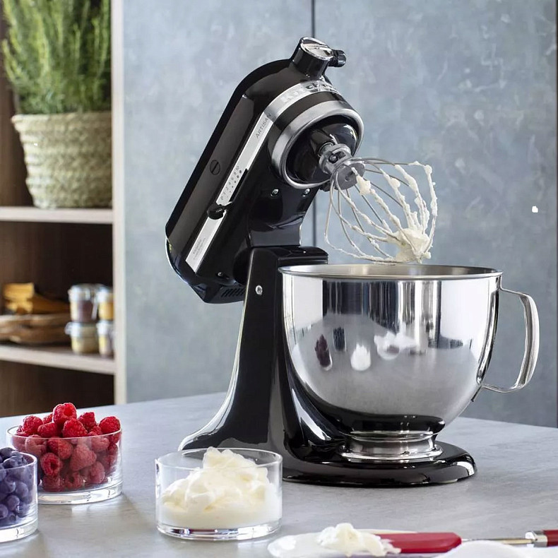 Кухонный комбайн KitchenAid Artisan 4,8 л 5KSM175PSEOB с откидным блоком черный