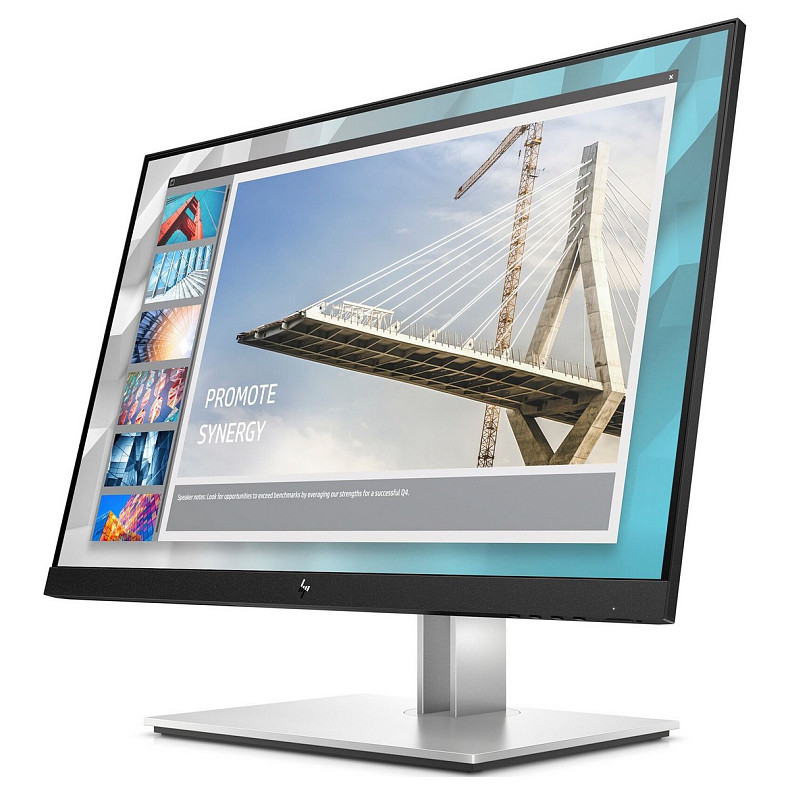 TFT 24'' HP E24i G4, WUXGA, VGA, HDMI, DP, USB-hub, HAS, Pivot, черно-серебристый