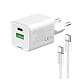 Сетевое зарядное устройство ColorWay GaN Mini 35W PD Port PPS USB (Type-C PD + USB QC4.0) White (CW-