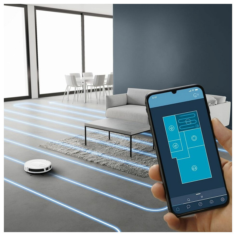 Робот-пылесос Rowenta моющий X-Plorer Serie 70+ Total Care, 2500ПаВт, h=7.8см, 0.3л, конт пыль -0.4л,