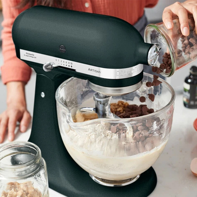 Кухонный комбайн KitchenAid Artisan 4,8 л 5KSM185PSEPP с откидным пальмовым блоком.