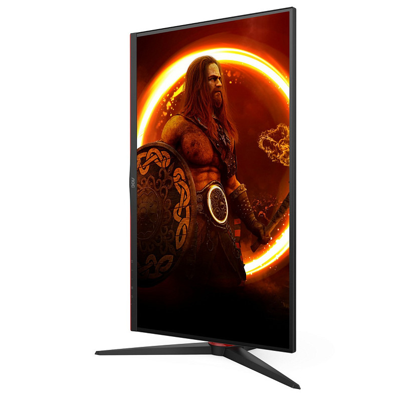 Монітор 27" AOC 27G2ZN3/BK, VA, 280Гц, 0,5ms, HDMIx2, DP, HAS, Pivot, чорний з червоним