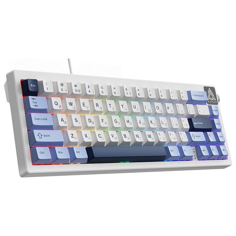 Клавиатура Ajazz AK650 Sea Salt Switch White USB-C (AK650-SS-BWB)