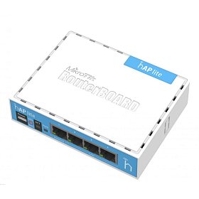 Wi-Fi Роутер Mikrotik hAP lite RB941-2ND classic (N300, 650MHz/32Mb, 4xFE, 1,5 dBi)