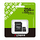 Карта пам'яті Kingston microSD 256GB C10 UHS-I A1 V10 R150MB/s + SD (SDCS3/256GB)