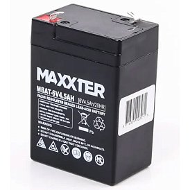 Аккумуляторная батарея Maxxter 6 В 4.5 Aч (MBAT-6V4.5AH)