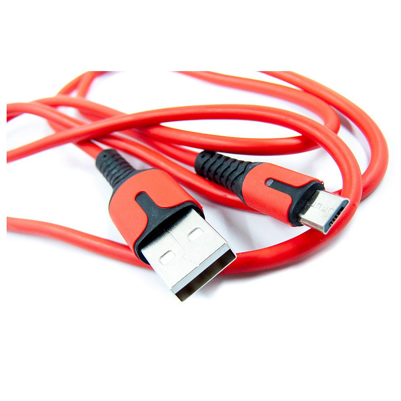 Кабель Dengos USB-Lightning 1м Red (PLS-M-IND-SOFT-RED)