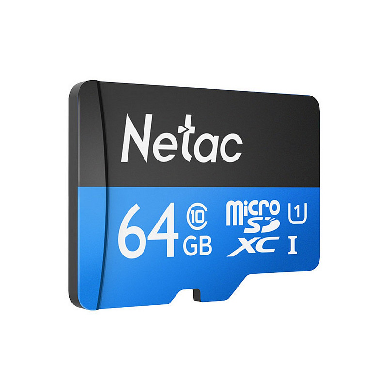 Карта пам'яті Netac microSD64GB C10 UHS-I R80MB/s + SD