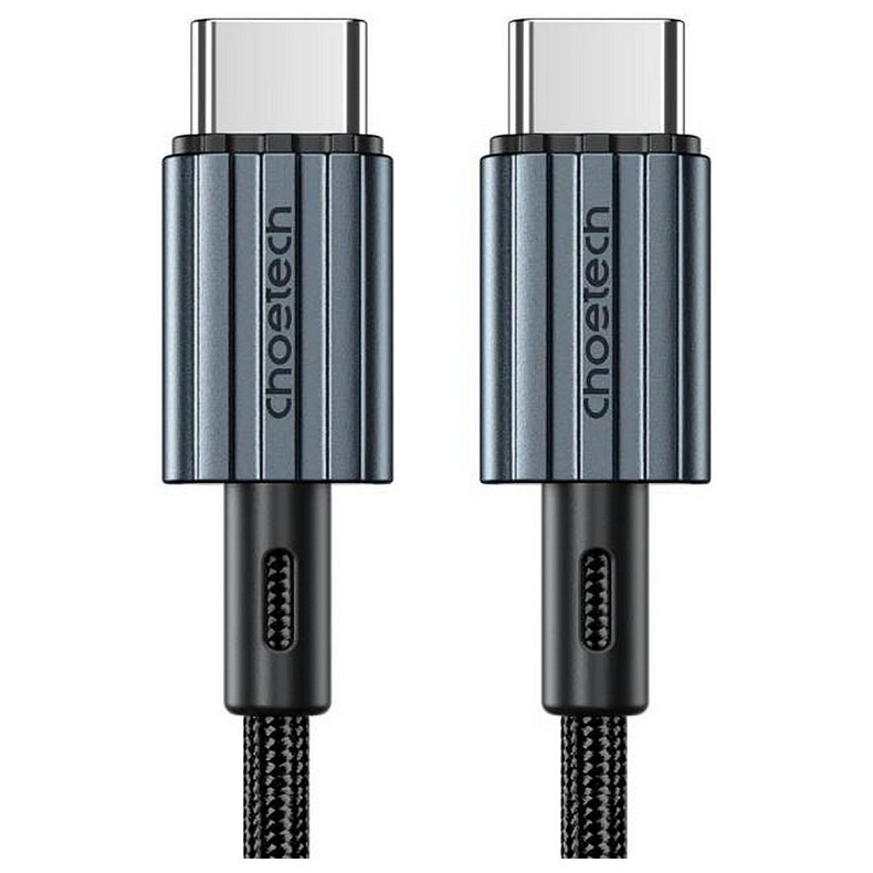 Кабель USB 2.0 Type-C M-M, 2.0 м, (60W) оплетки, черный Choetech