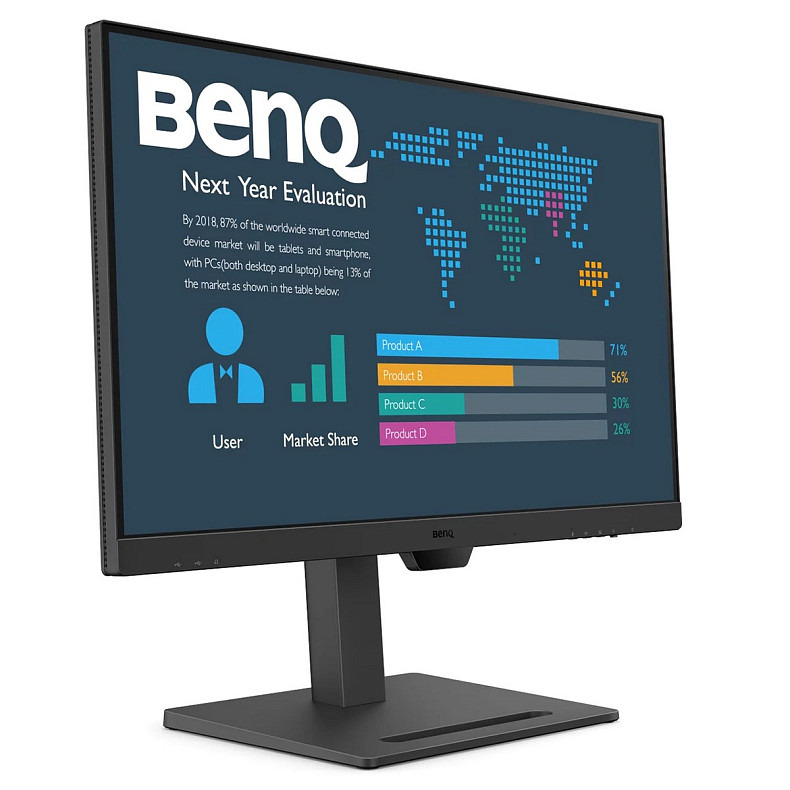 TFT 27" BenQ BL2790QT, IPS, QHD, 75Hz, HDMI, DP, DP-out, USB-C, HAS, USB-hub, колонки, чорний