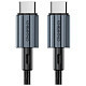 Кабель USB 2.0 Type-C M-M, 2.0 м, (60W) оплетки, черный Choetech