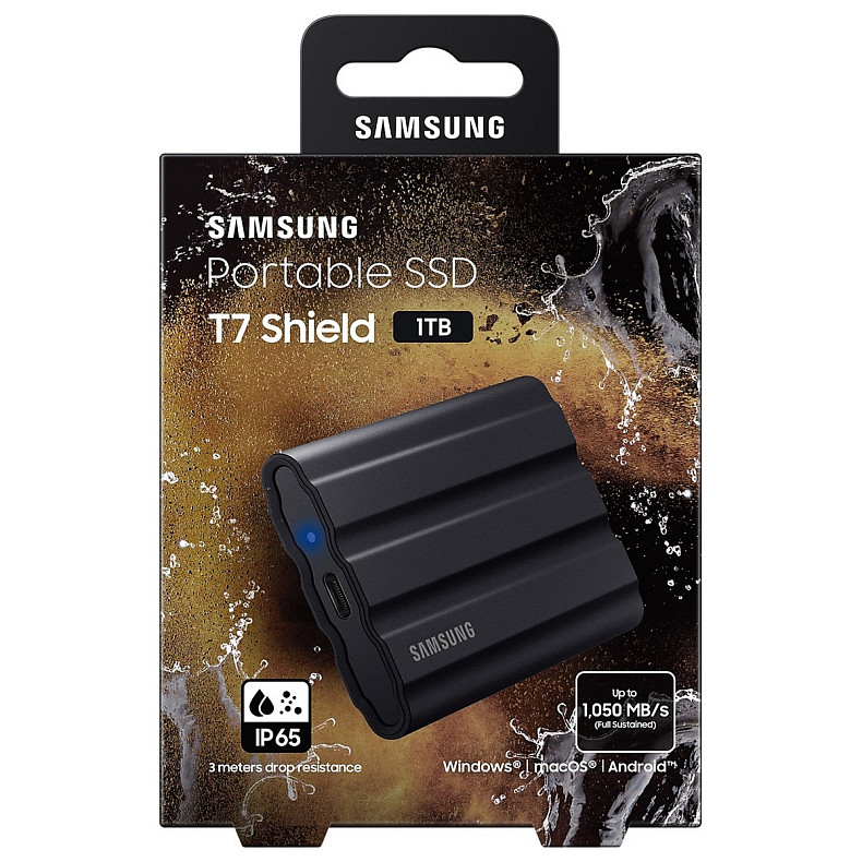 SSD диск Samsung T7 1.0TB Shield Black (MU-PE1T0S/EU)