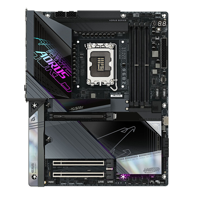 Материнська плата GIGABYTE Z890 AORUS MASTER s1851 Z890 4xDDR5 M.2 USB Type-C Wi-Fi BT ATX