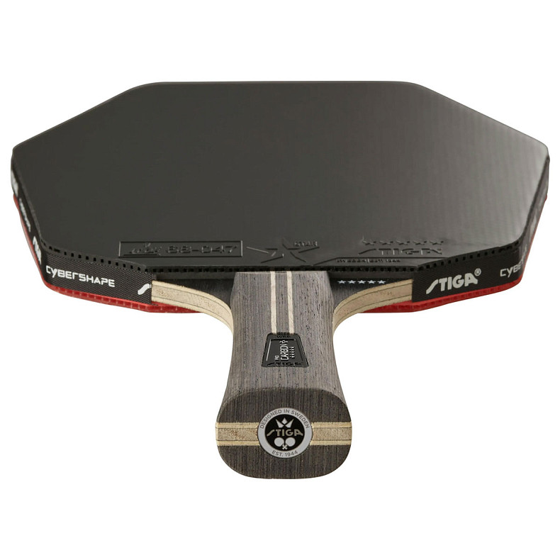 Ракетка для настольного тенниса Stiga Pro Carbon Plus Plus Cybershape 5 Star FL (1215-0401-35)