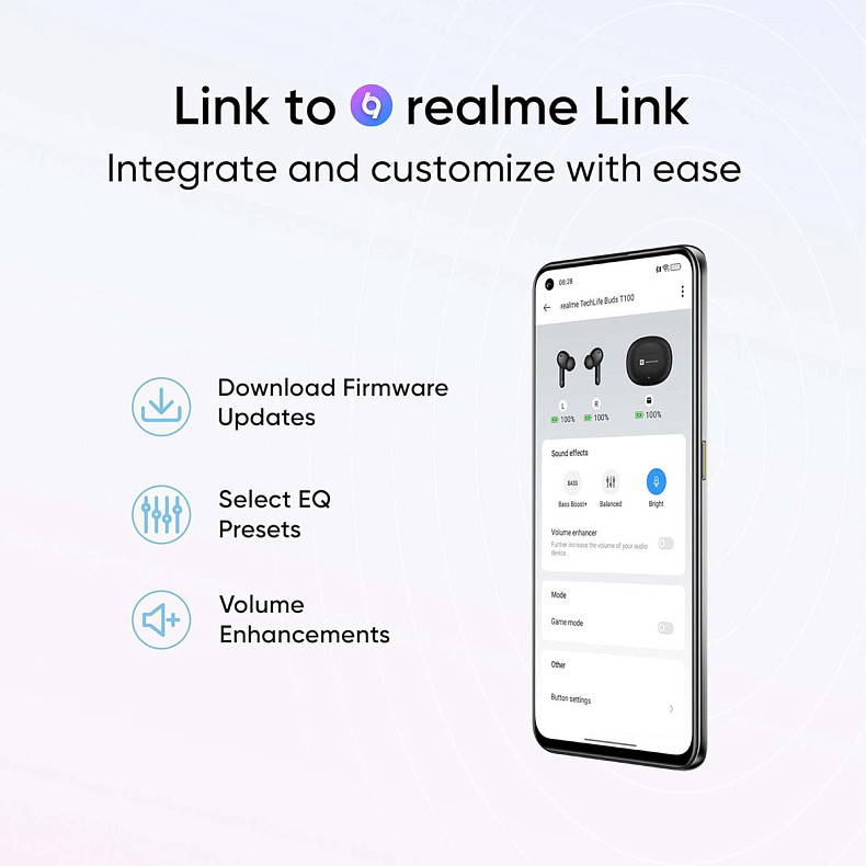 Навушники REALME BUDS T110 RMA2306 BLUE