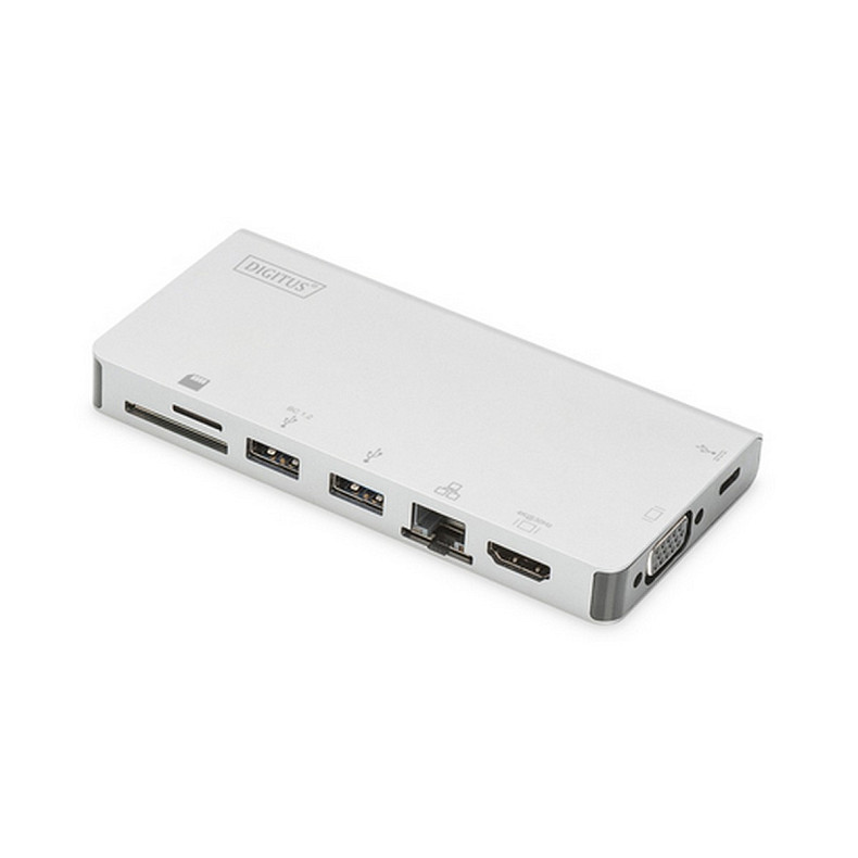 Док-станція DIGITUS Travel USB-C, 8 Port (DA-70866)