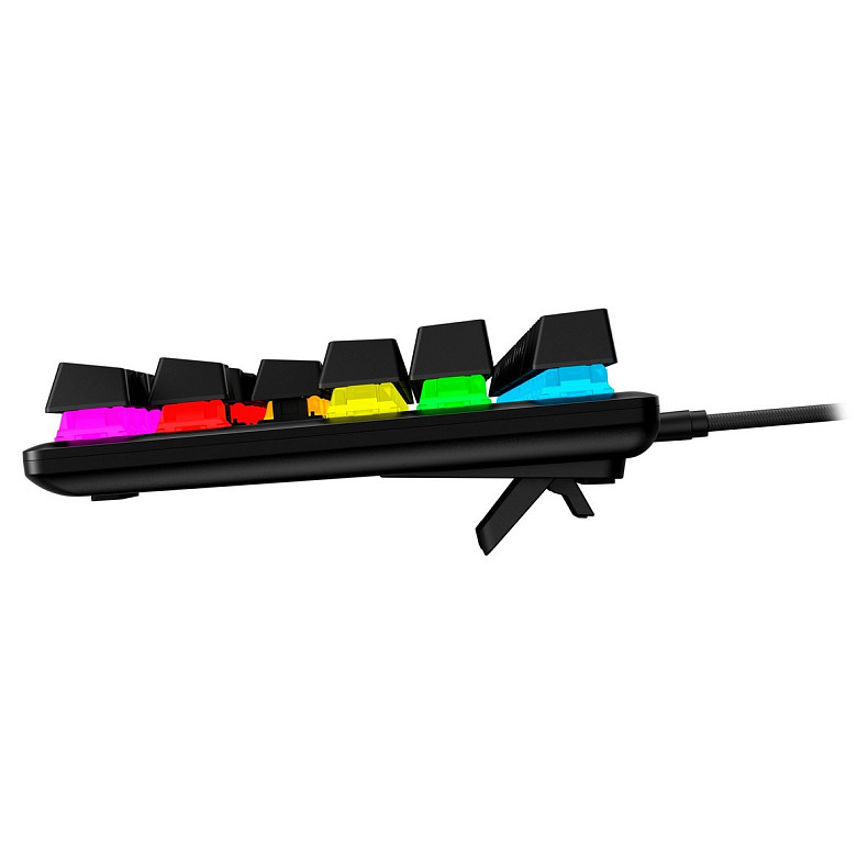 Клавіатура HyperX Alloy Origins Core PBT Aqua USB RGB ENG/RU Black (639N9AA)