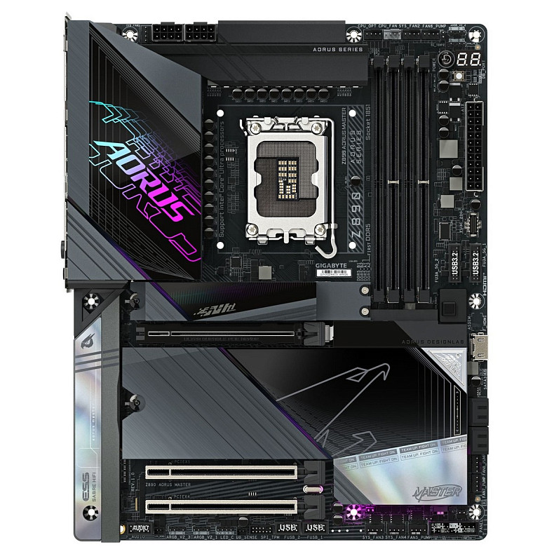 Материнська плата GIGABYTE Z890 AORUS MASTER s1851 Z890 4xDDR5 M.2 USB Type-C Wi-Fi BT ATX