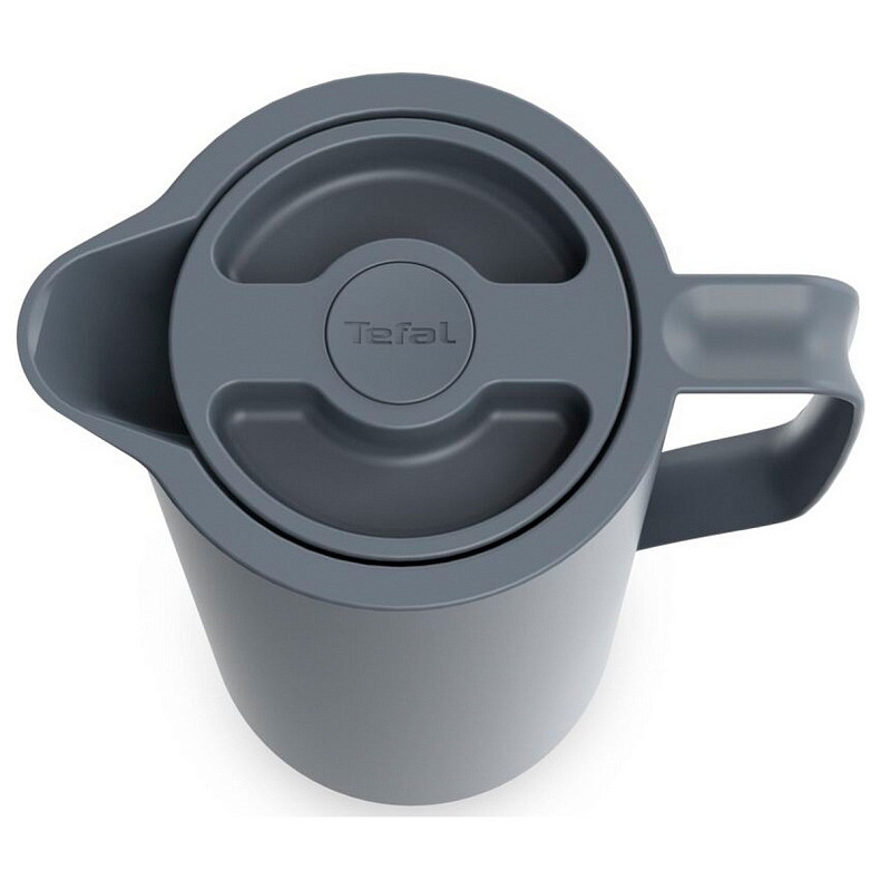 Термоглечик Tefal Motiva, 1л, пластик, скло, сірий-темний (N4170110)