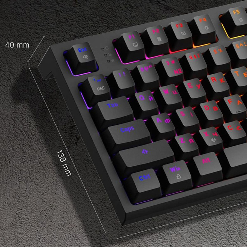 Клавиатура механическая GamePro MK180B (Red) с Hot-Swap RGB Blac