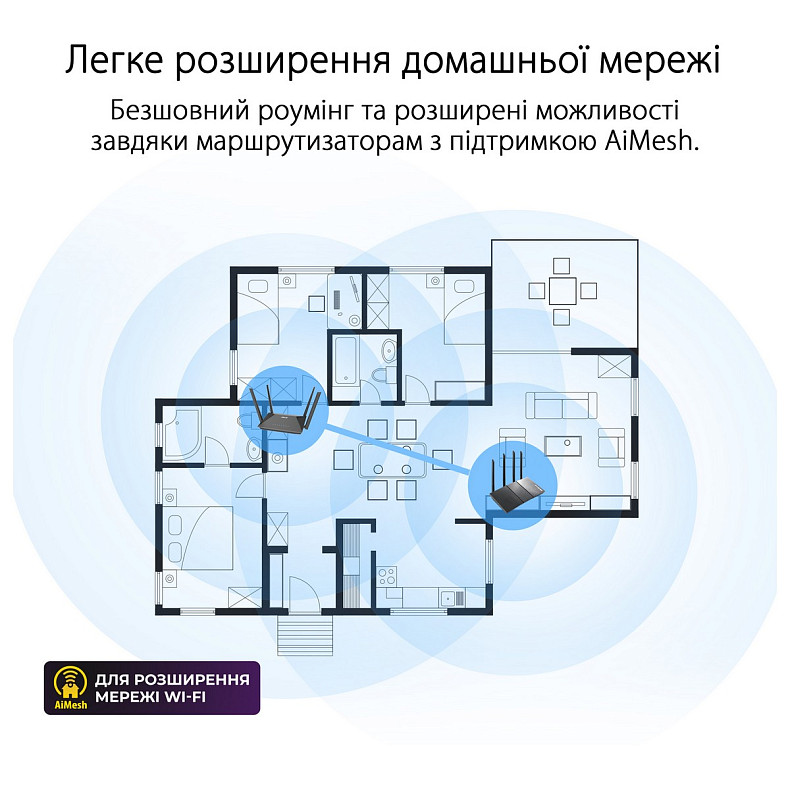 Wi-Fi Роутер Asus RT-AX52 (90IG08T0-MO3H00)