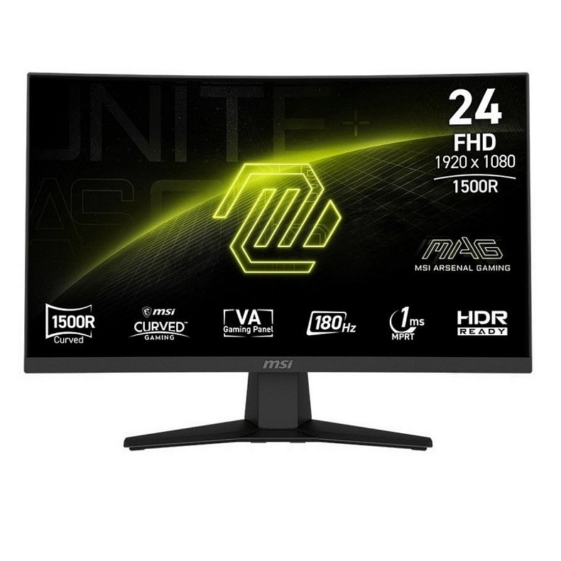 Монітор MSI 23.6" MAG 242C VA Black Curved 180Hz