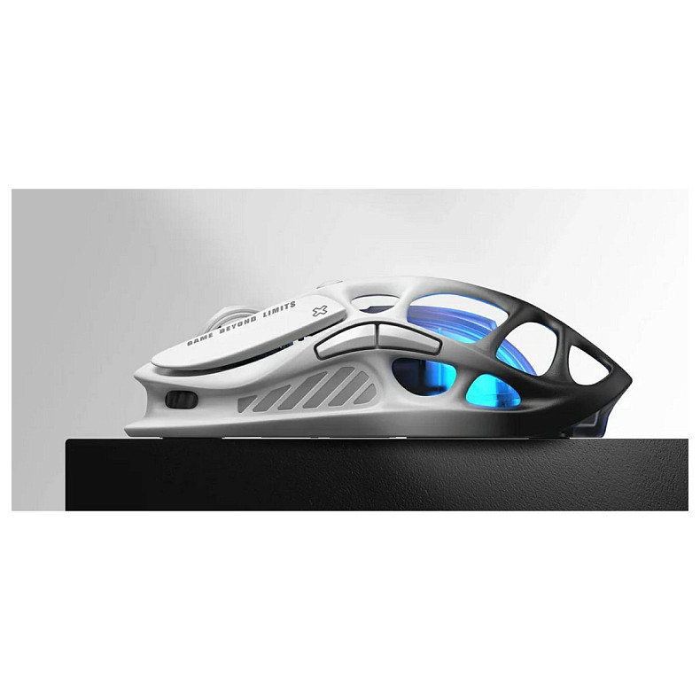 Миша GravaStar Mercury M1 Pro, BT/WL/USB-A, RGB, чорно-білий