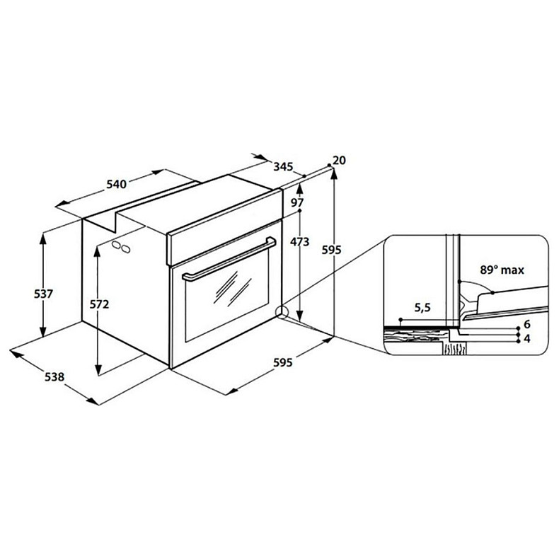 Электродуховка Whirlpool AKZ96230WH