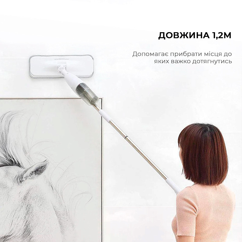 Підлогонатирач/Швабра з роспилювачем Deerma Spray Mop White  TB500