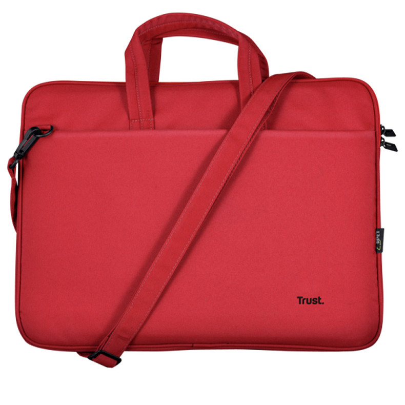 Сумка для ноутбука Trust Bologna Slim Laptop Bag 16 inch Eco - red