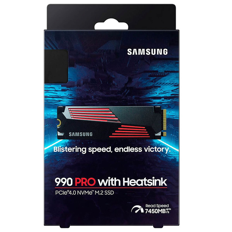 Накопитель SSD G4 M.2 NVME 4TB W/HS 990 PRO MZ-V9P4T0GW SAMSUNG