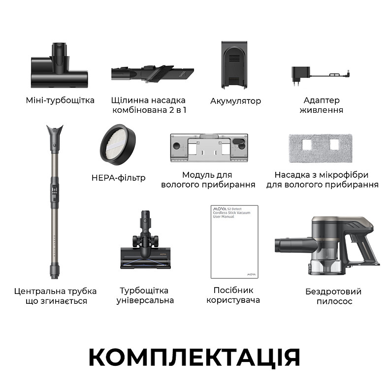 Беспроводной пылесос MOVA S2 Detect