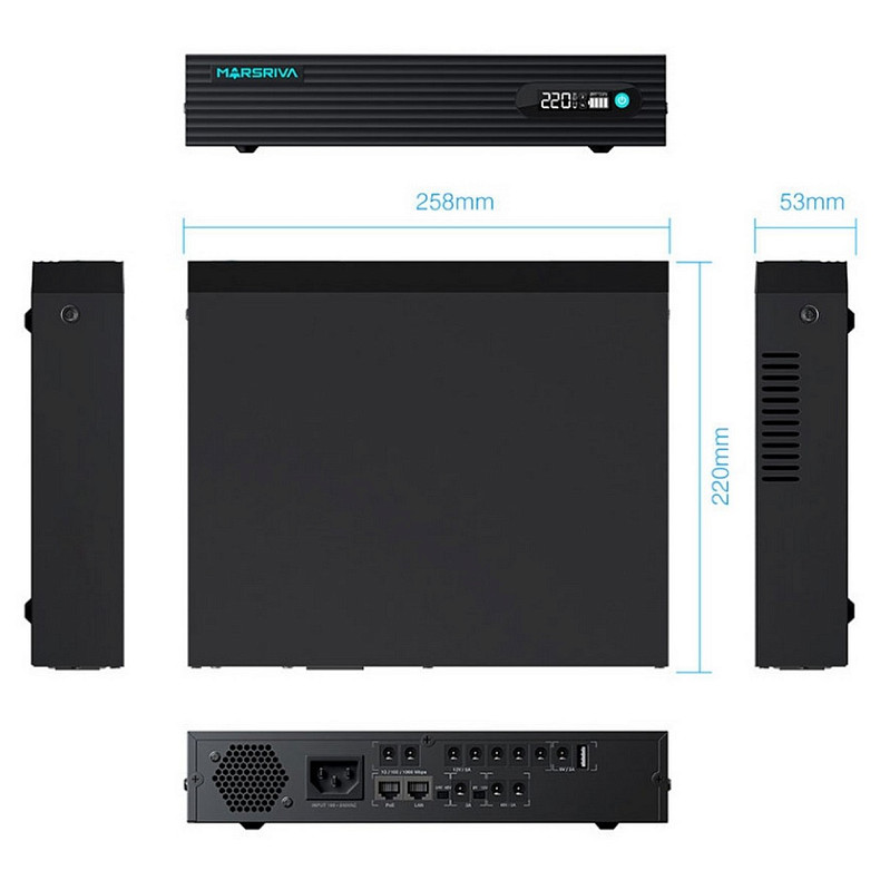 ДБЖ для роутерів Marsriva DC UPS KP9 100W 24000mAh