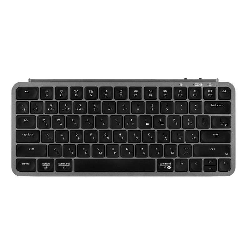 Клавиатура мембрана Keychron B1 Pro, USB/WL/BT, space gray