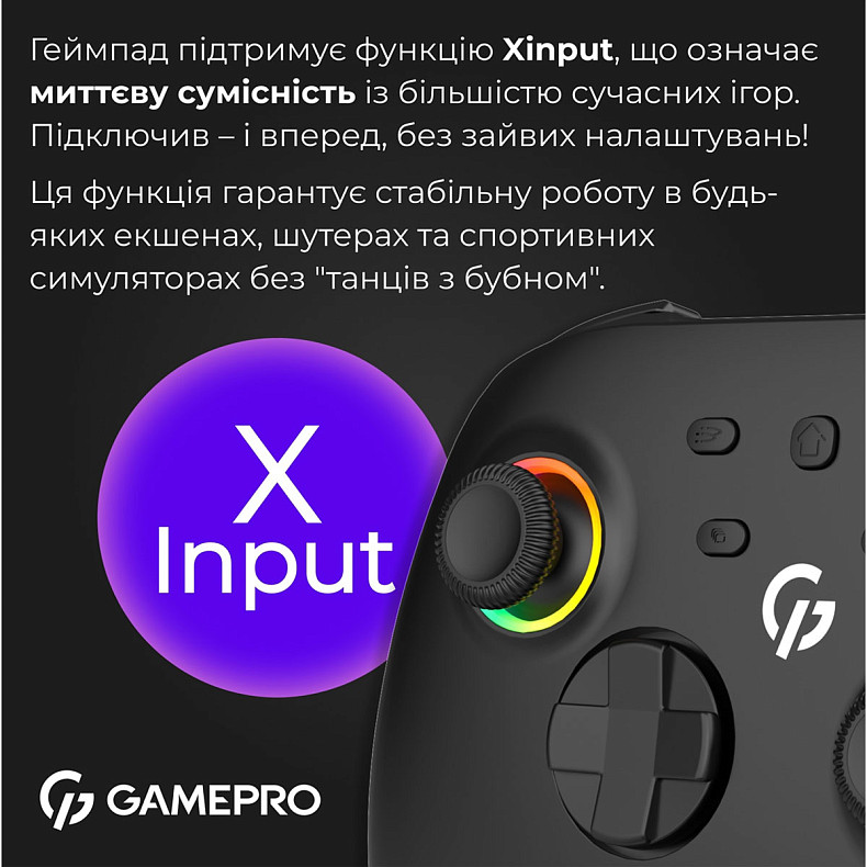 Бездротовий геймпад GamePro GPX13BDOC