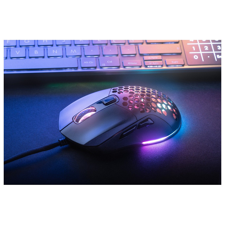 Мишка Sandberg FlexCover 6D Gamer Mouse RGB, ігрова, 12800 dpi., 6кн.Huano чорна