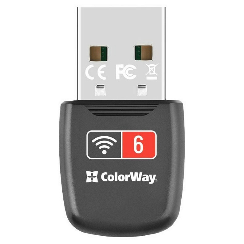 Беспроводной адаптер ColorWay Wi-Fi 6 (CW-AD-W1)