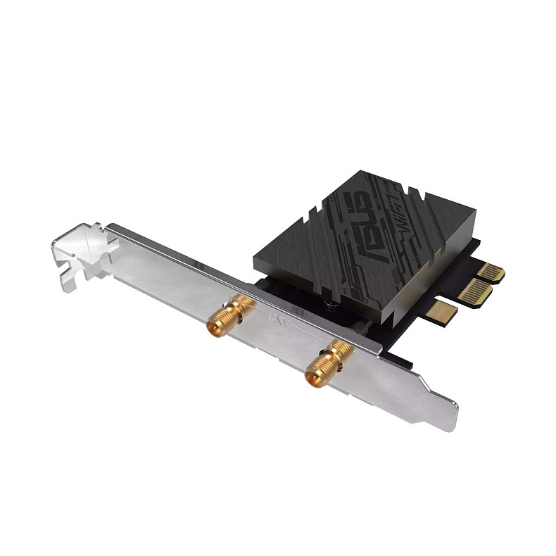 Адаптер WiFi ASUS PCE-BE92BT BE9400, PCI-Express x1, BT5.4