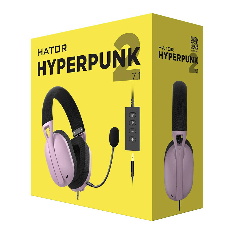 Навушники Hator Hyperpunk 2 Black/Lilac (HTA-849)