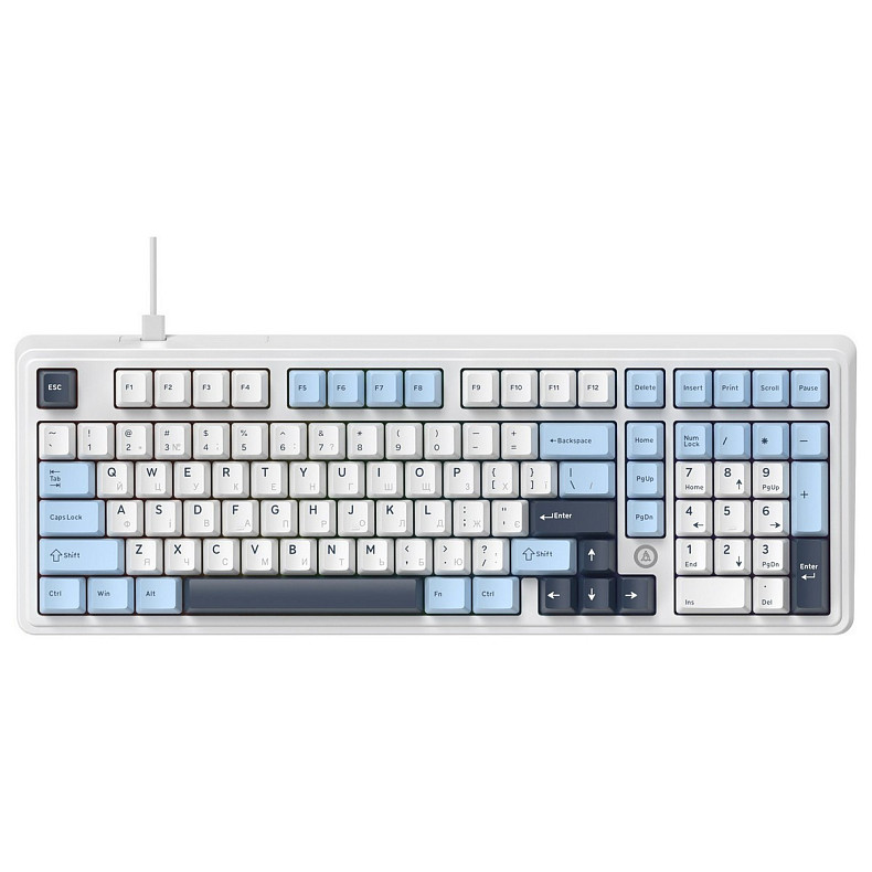 Клавіатура Ajazz AK980 Max Magnetic Switch Blue/White/Dark Blue (AK980-MAX-M-BWDB)